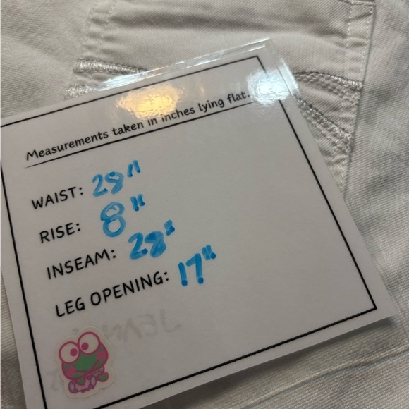 White House Black Market Jeans 0 slim ankle Womens white denim classic - Picture 7 of 7